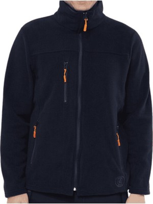 Kant Polar Kumaş Tam Fermuarlı 3 Cepli Ceket Mont Lacivert