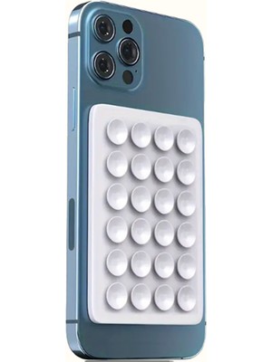 Urbancove Co. - Vakumlu Silikon Telefon ve Elektronik Tutucu, Yapışkanlı Kaymaz, Cam, Ayna, Araba Her Yerde Kullanım