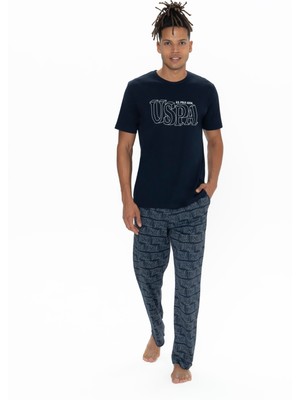 U.s. Polo Assn. Erkek Lacivert 3 Lü Pijama Takım