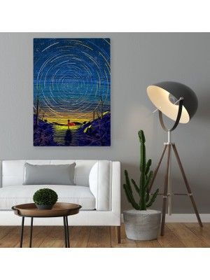 Bk Home Düşlerdeki Kız Tasarımlı Kanvas Tablo 70X100CM