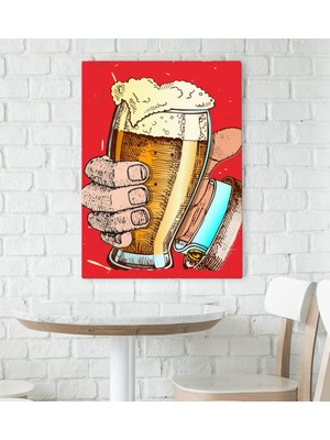 Bk Gift Cafe & Bar & Restaurant Konseptli Kanvas Tablo 70X100CM-31