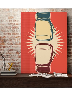 Bk Gift Boks Eldiveni Tasarımlı Kanvas Tablo 70X100CM-2