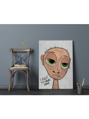 Bk Home The Lazy People Collection Bald Guy Tasarımlı Kanvas Tablo 70X100CM-1