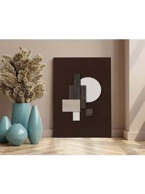Bk Home Brown Textures Tasarımlı Kanvas Tablo 70X100CM-1