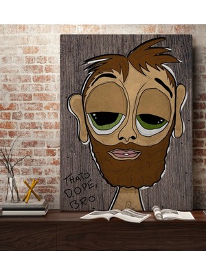 Bk Home The Lazy People Collection Hobo Guy Tasarımlı Kanvas Tablo 70X100CM-1