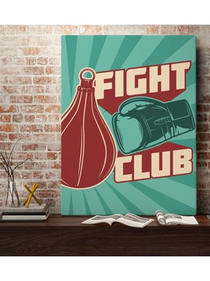 Bk Gift Fight Club Tasarımlı Kanvas Tablo 70X100CM-1