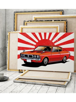 Bk Gift Klasik Araç Tasarımlı Kanvas Tablo 70X100CM-8