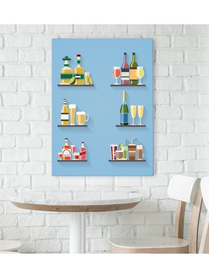 Bk Gift Cafe & Bar & Restaurant Konseptli Kanvas Tablo 70X100CM-42