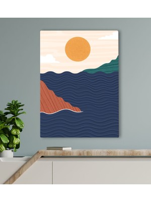 Bk Gift Otel Odası Konseptli Kanvas Tablo 70X100CM-79