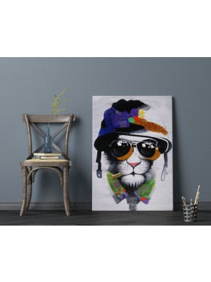 Bk Home Cat Mafia Tasarımlı Kanvas Tablo 70X100CM-1