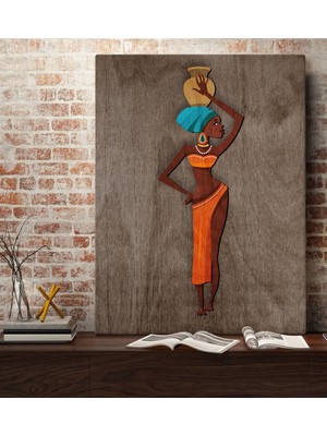 Bk Home African Woman Tasarımlı Kanvas Tablo 70X100CM-2
