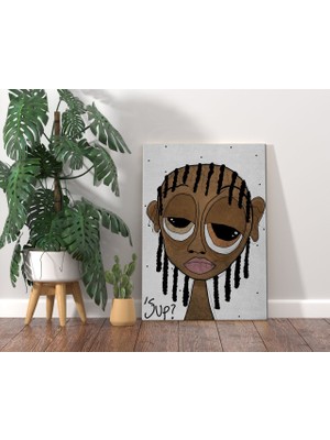 Bk Home The Lazy People Collection Chill Dude Tasarımlı Kanvas Tablo 70X100CM-1