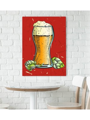 Bk Gift Cafe & Bar & Restaurant Konseptli Kanvas Tablo 70X100CM-35