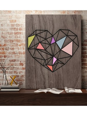Bk Home Kalp Tasarımlı Kanvas Tablo 70X100CM-1