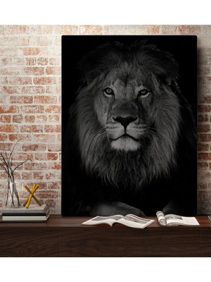 Bk Home Aslan Tasarımlı Kanvas Tablo 70X100CM-1