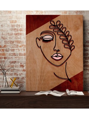 Bk Home Minimalist Woman Tasarımlı Kanvas Tablo 70X100CM-2