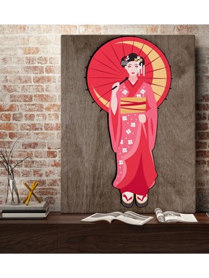 Bk Home Geisha Tasarımlı Kanvas Tablo 70X100CM-1