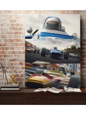 Bk Gift Formula 1 Tasarımlı Kanvas Tablo 70X100CM-9