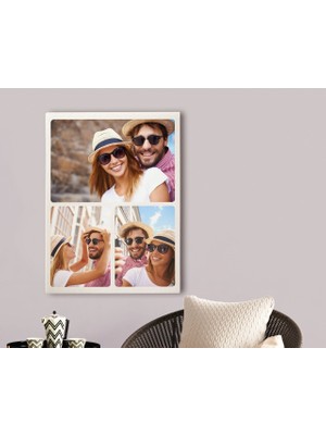 Kişiye Özel 3 Fotoğraflı Kolej Kanvas Tablo 70X100CM-1