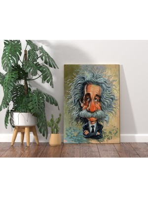 Bk Home Albert Einstein Tasarımlı Kanvas Tablo 70X100CM-1