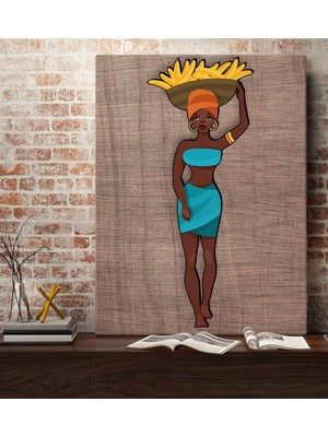 Bk Home African Woman Tasarımlı Kanvas Tablo 70X100CM-3