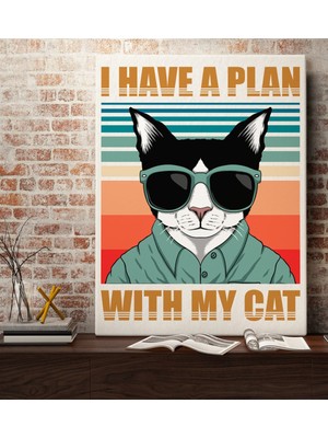 Bk Gift I Have A Plan Tasarımlı Kanvas Tablo 70X100CM-1