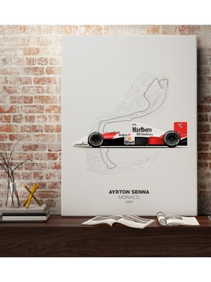 Bk Gift Formula 1 Tasarımlı Kanvas Tablo 70X100CM-14