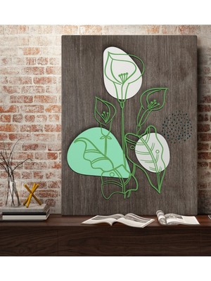 Bk Home Minimal Çiçekler Tasarımlı Kanvas Tablo 70X100CM-1