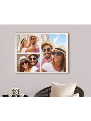 Kişiye Özel 3 Fotoğraflı Kolej Kanvas Tablo 70X100CM-2
