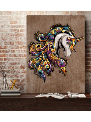 Bk Home Unicorn Tasarımlı Kanvas Tablo 70X100CM-1