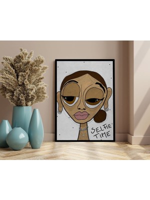 Bk Home The Lazy People Collection Hot Girl Tasarımlı Kanvas Tablo 70X100CM-1