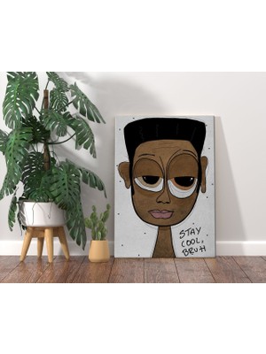 Bk Home The Lazy People Collection Funky Dude Tasarımlı Kanvas Tablo 70X100CM-1