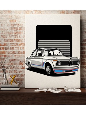 Bk Gift Klasik Araç Tasarımlı Kanvas Tablo 70X100CM-5