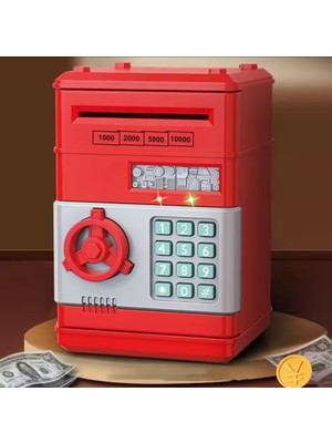 Exenet Premium Atm Kumbara – Şifreli Para Kasası, Otomatik Para Alma, Çocuk ve Yetişkinler Için Güvenli Birikim
