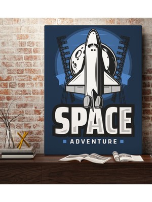 Bk Gift Uzay Tasarımlı Kanvas Tablo 70X100CM-1