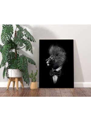 Bk Home Nordic Gentle Lion Tasarımlı Kanvas Tablo 70X100CM-1