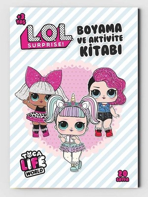 ZNC L.o.l Bebek Temalı Boyama ve Aktivite Kitabı 20 Sayfa Resimli 3-6 Yaş Çocuklar İçin