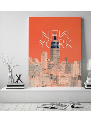 Bk Gift New York Tasarımlı Kanvas Tablo 70X100CM-1