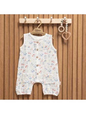 Tiffany Baby Müslin Sweet Theme Kısa Atlet Tulum 60023