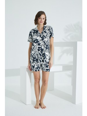 Etoile Bambu Kısa Kollu Yazlık Kadın Şort Takım 70001