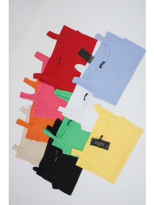 Kalın Askılı Kare Yaka Body