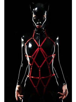 RKM Ticaret Elastik  Body Harness,  Full Body Bayan Harness - APFT1082