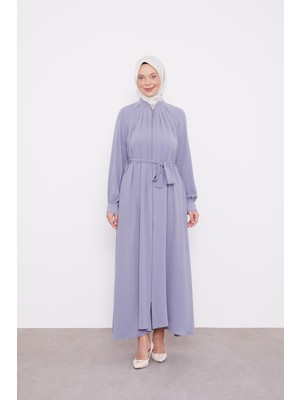 Lêvi D'or Koyu Gri Omuz Büzgülü Ferace