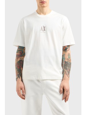 Armani Exchange Armani Exchage % 100 Pamuk Regular Fit Bisiklet Yaka Logolu T Shirt Erkek T Shirt XM000363 AF12308 U0009