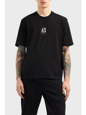 Armani Exchange Armani Exchage % 100 Pamuk Regular Fit Bisiklet Yaka Logolu T Shirt Erkek T Shirt XM000363 AF12308 UC001