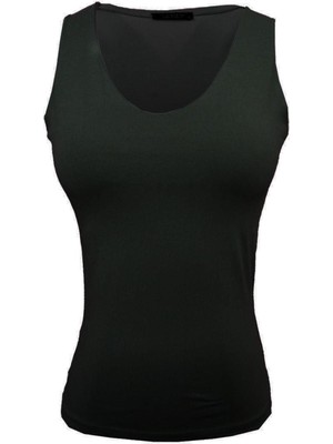 Kadın Sıfırkol Astarlı T-Shirt