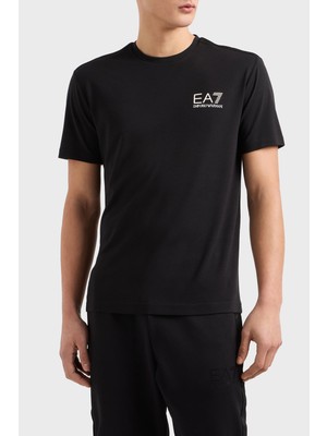 Ea7 Streç Logolu Slim Fit Bisiklet Yaka T Shirt Erkek T Shirt 7M000299 AF13739 UC001