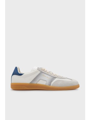 Santoni Logolu  Deri Süet Detaylı Sneaker Ayakkabı Erkek Ayakkabı MBPL21965FARCNOCI32