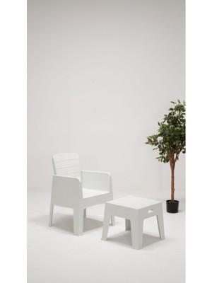 ModaLife Apex 1+S Bahçe&balkon&teras Mobilyası – Beyaz