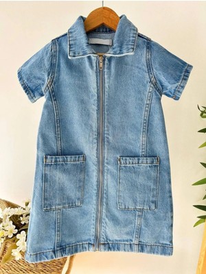 Kız Çocuk Kot Elbise